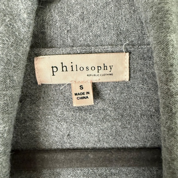 Philosophy Republic Clothing | Size Small | Soft Long Drape-Front Cardigan - Picture 5 of 6